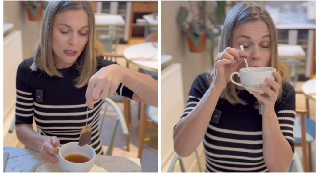 Як не зганьбитися у пристойній компанії за чаюванням: Фреймут продемонструвала 2 помилки з чаєм 