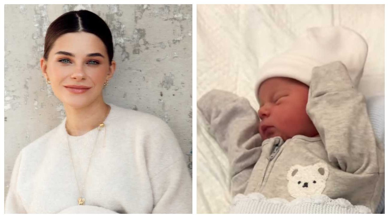 Дружина Володимира Остапчука показала фото новонародженого сина