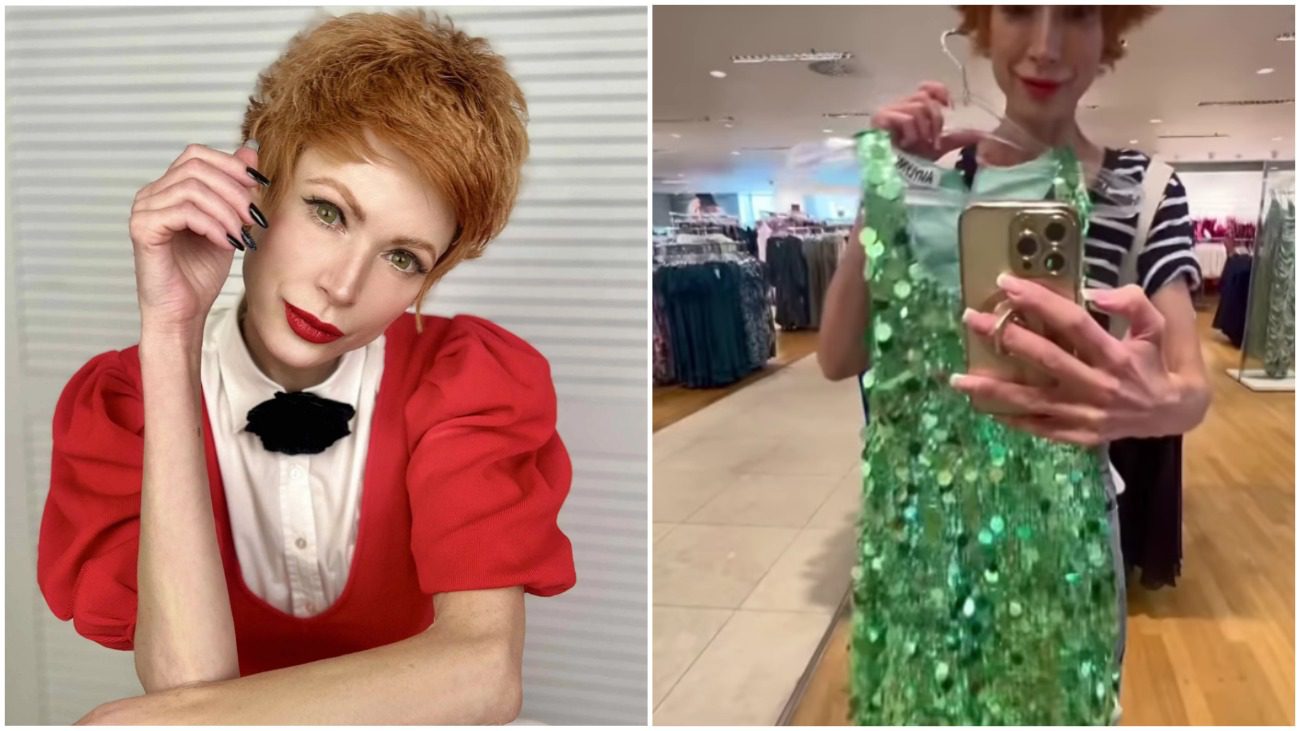 Олена-Крістіна Лебідь показала, як обирає вбрання на Новий рік