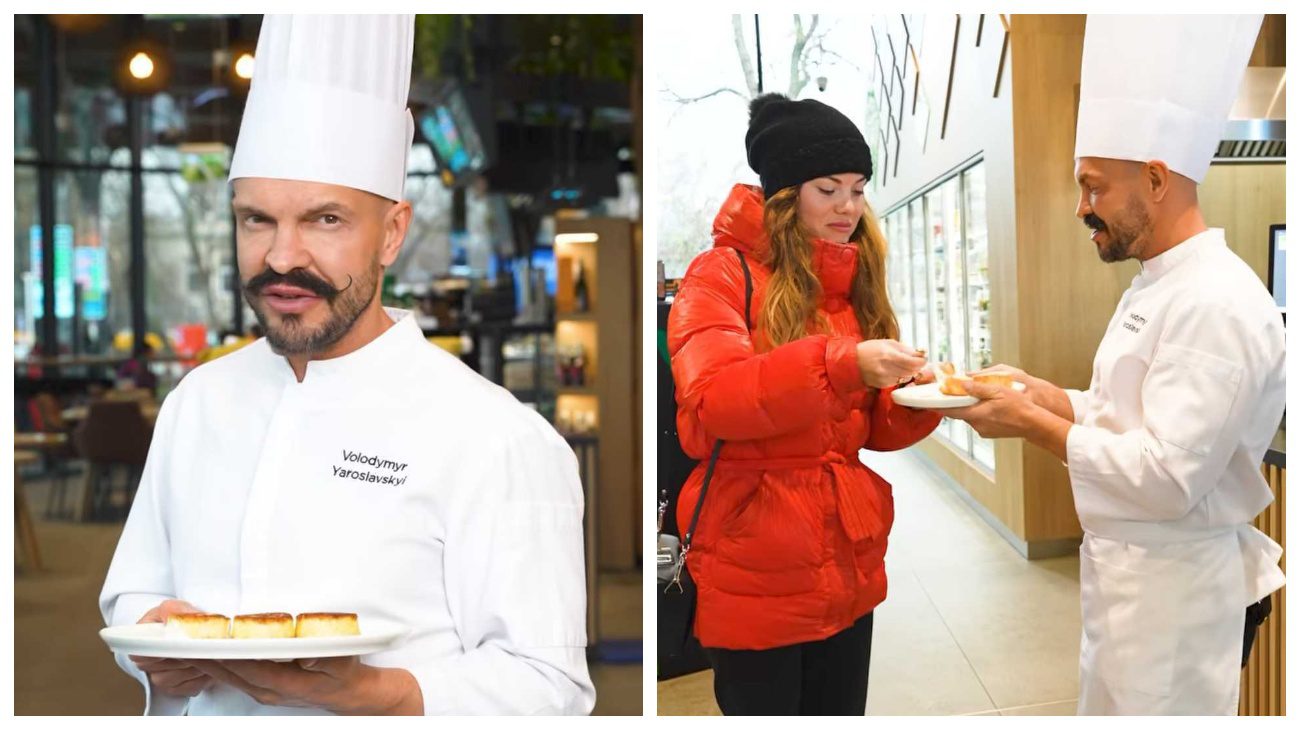 Володимир Ярославський показав, як приготувати смачні сирники 