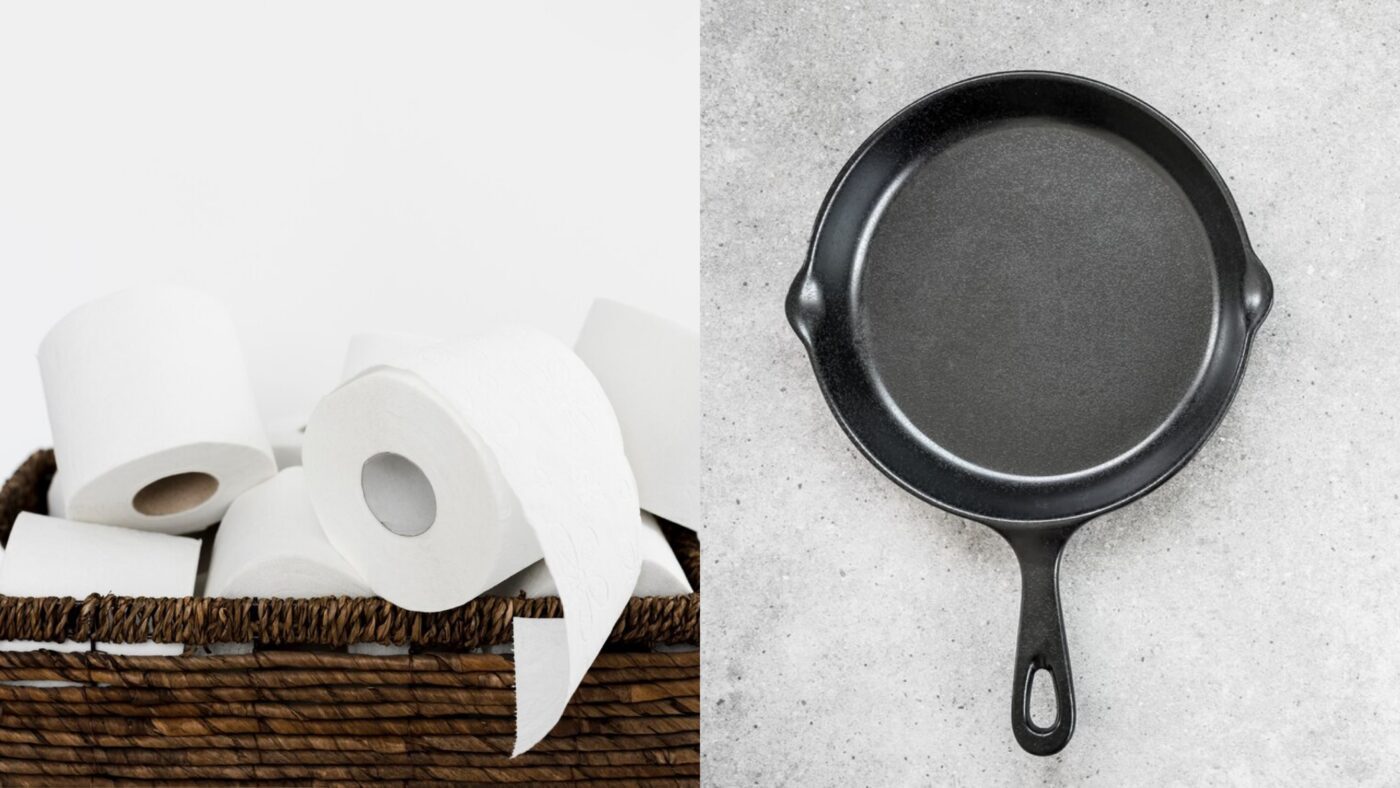 Експерти розповіли, навіщо класти туалетний папір на дно сковорідки
