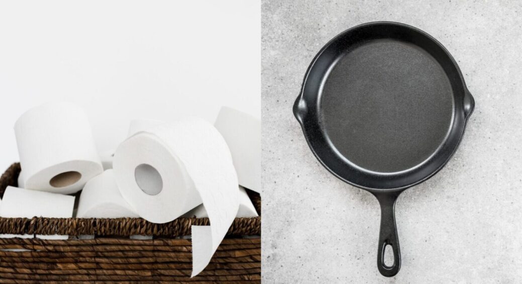 Зробіть 1 дію і ви будете собі вдячні: навіщо класти туалетний папір на дно сковорідки 