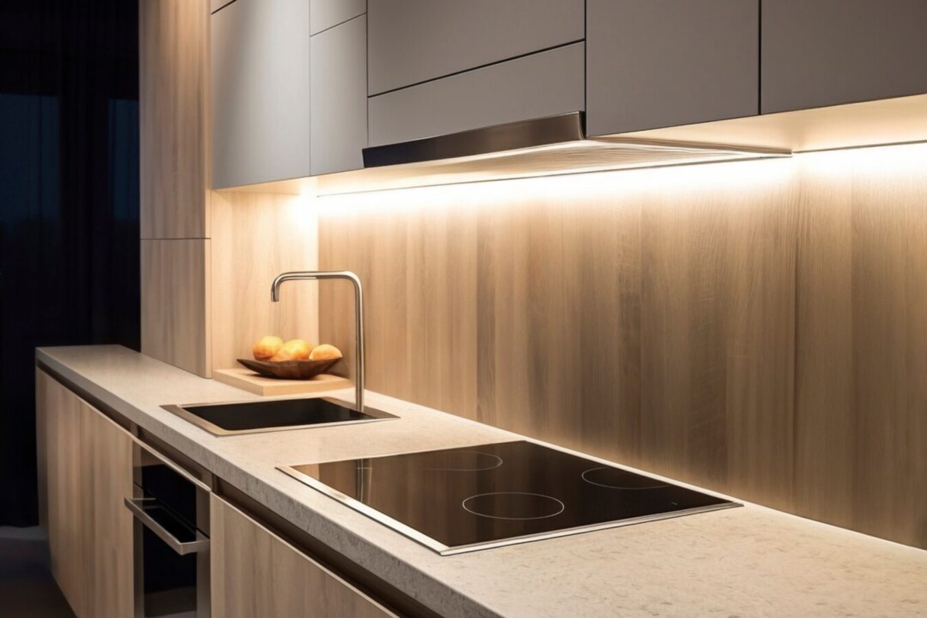 Експерти розповіли, чи дійсно освітлення на кухні під шафами є необхідністю