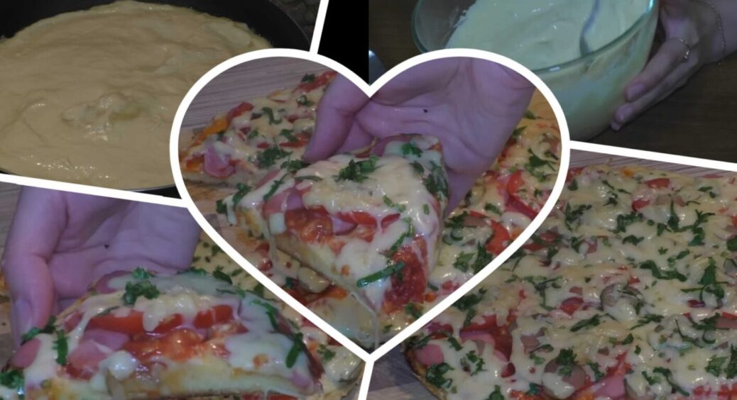 Цю піцу можна приготувати на сковороді: 3 кроки, й смакота готова, ще й на тонкому тісті 