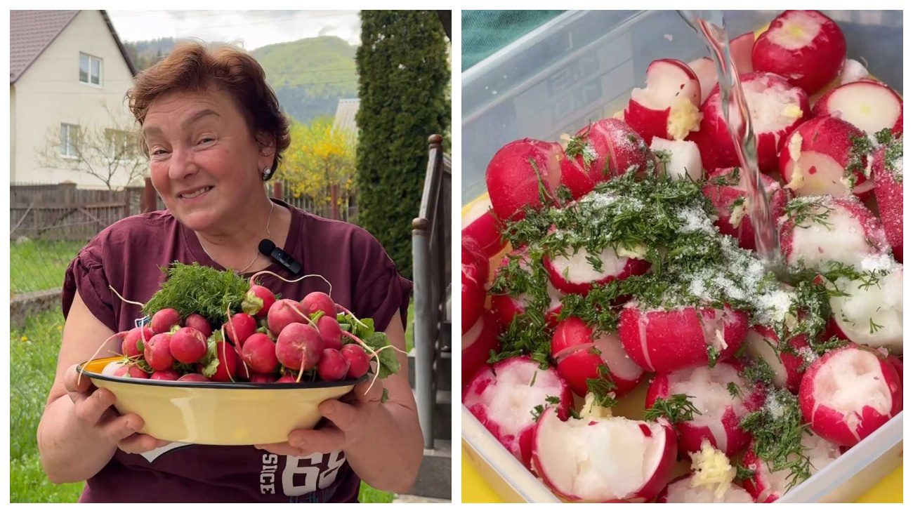 Бабуся показала, як смачно замаринувати весняну редиску