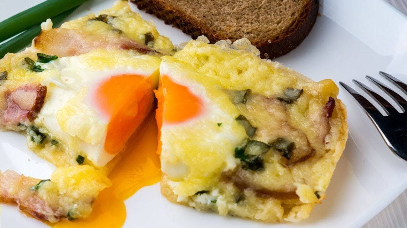 Яєчний сніданок на листковому тісті за 15 хвилин
