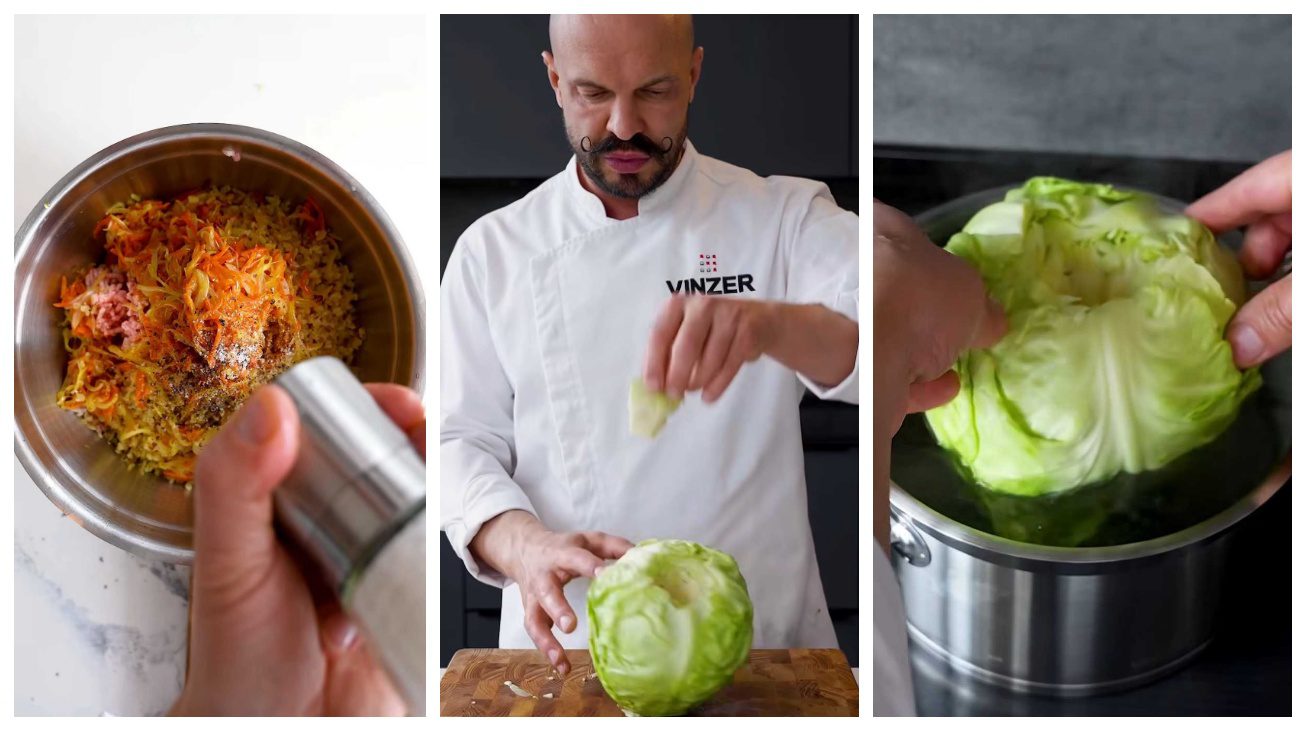 Володимир Ярославський показав, як приготувати голубці з молодої капусти