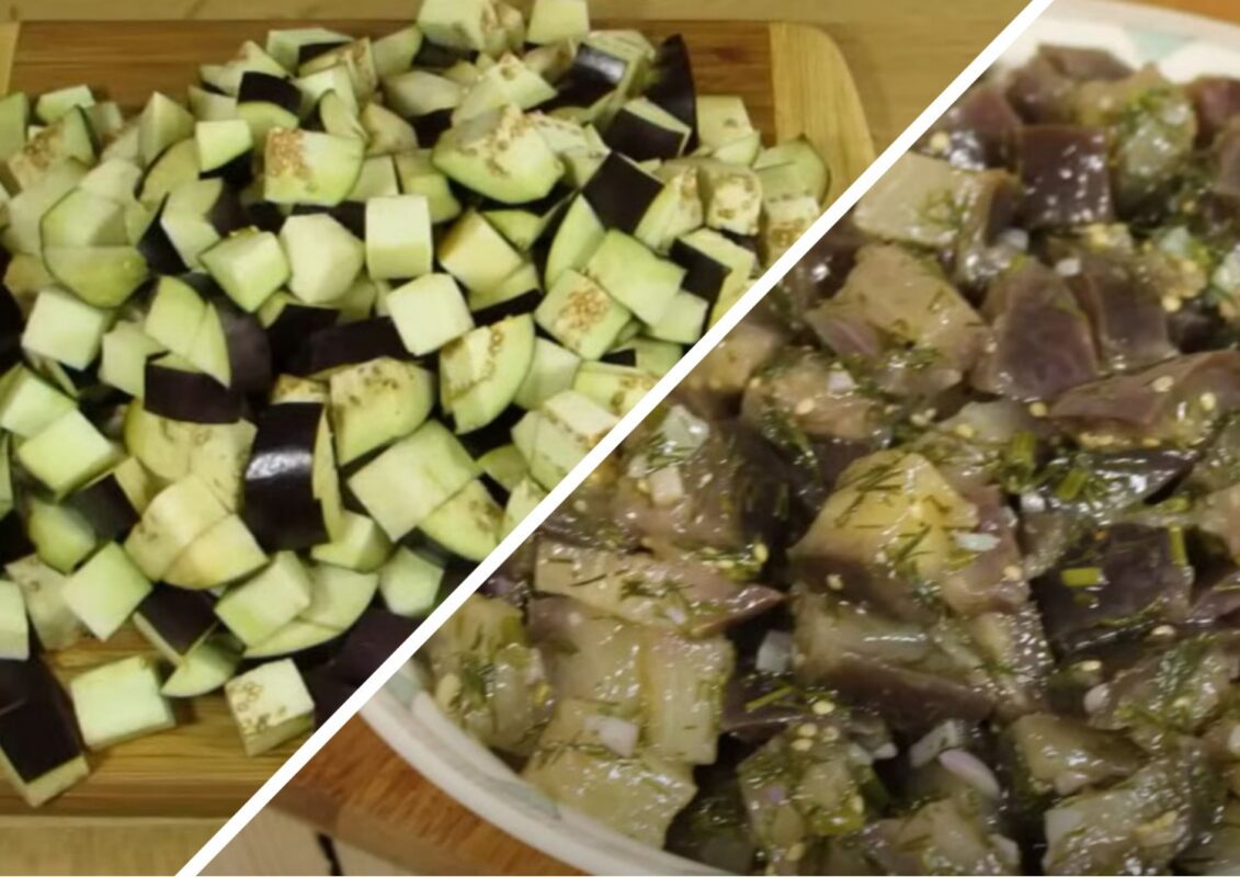 Закуска з баклажанів на смак як мариновані гриби