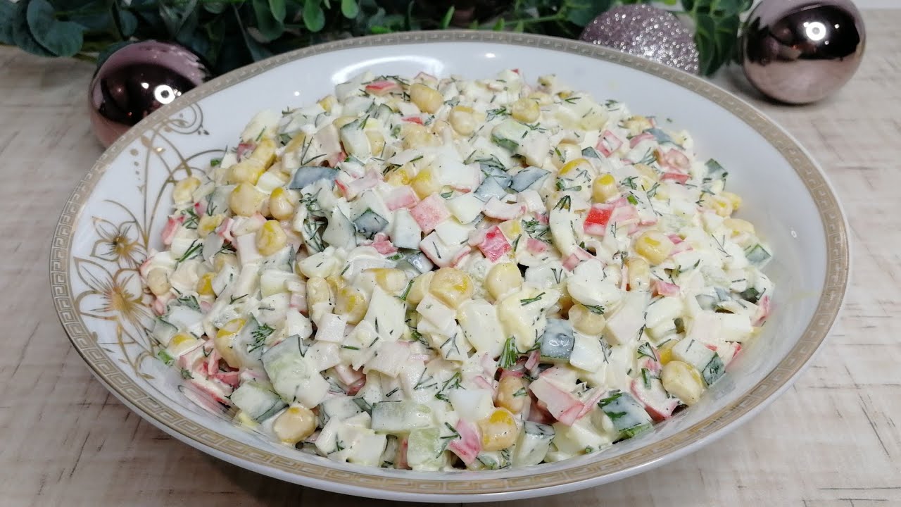 Рецепт крабового салату за 5 хвилин