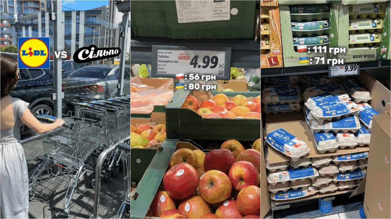 Українка з Варшави порівняла ціни на продукти з українськими