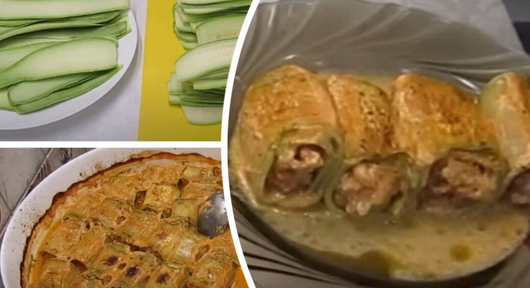 На Чернігівщині готують голубці без капусти: загортають фарш у кабачки – ох, як смачно! 