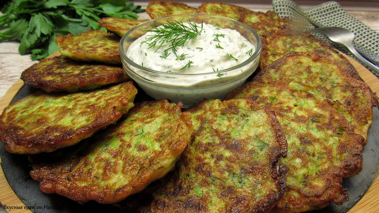 Рецепт млинців із кабачків із молоком