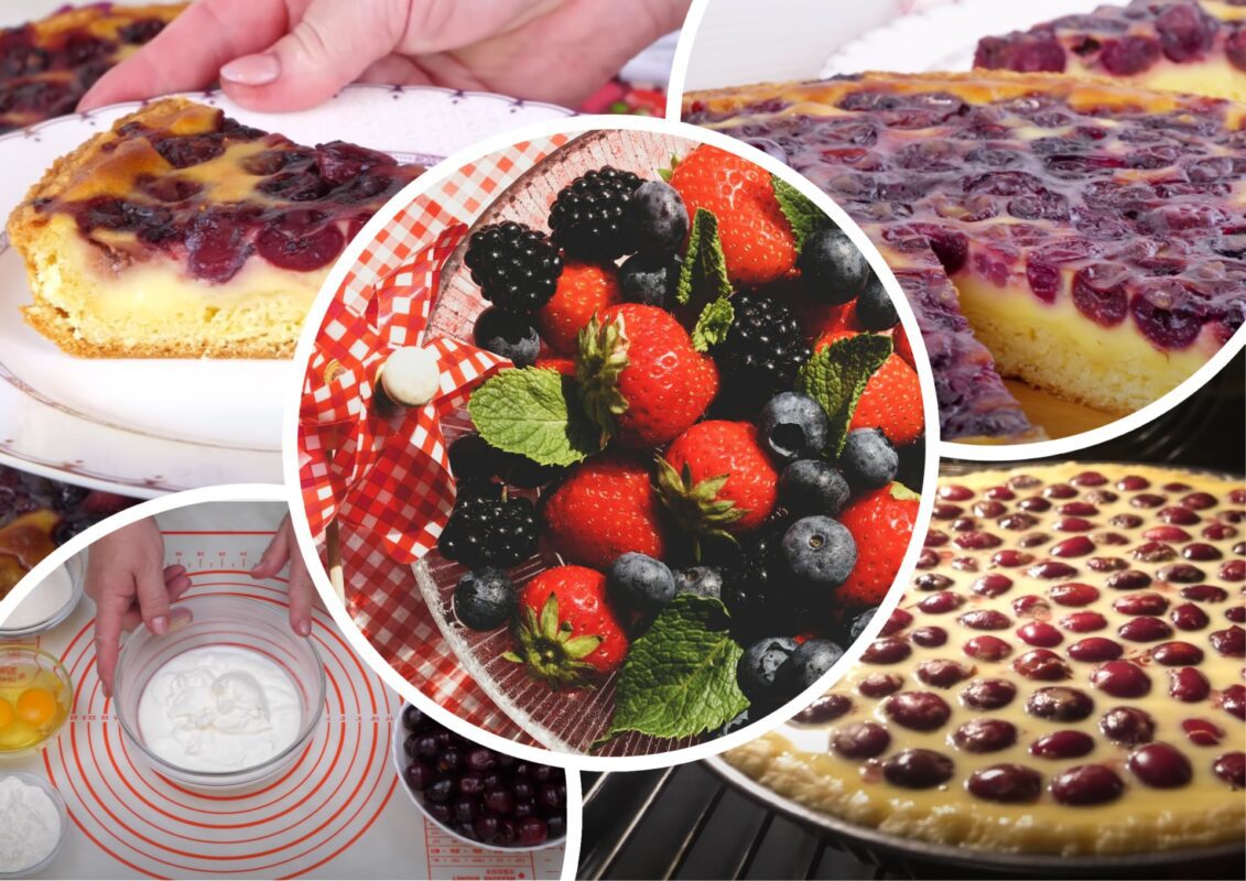 Кулінарка дала рецепт відкритого пісочного пирога з ягід у сметанній заливці