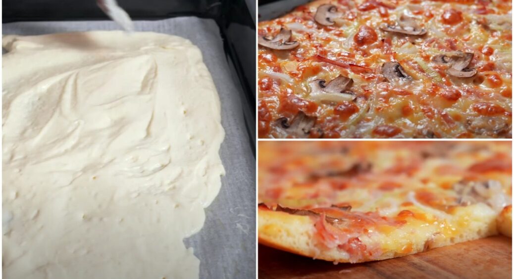 Несолодкий пиріг за 1 хвилину! Тісто на кефірі замішую ложкою + будь-яка начинка – краще піци 