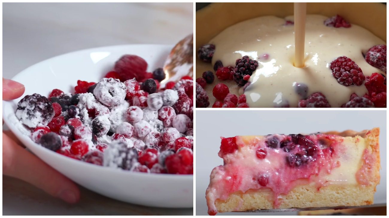 Кулінарка дала рецепт літнього пирога з ягодами з ніжною заливкою