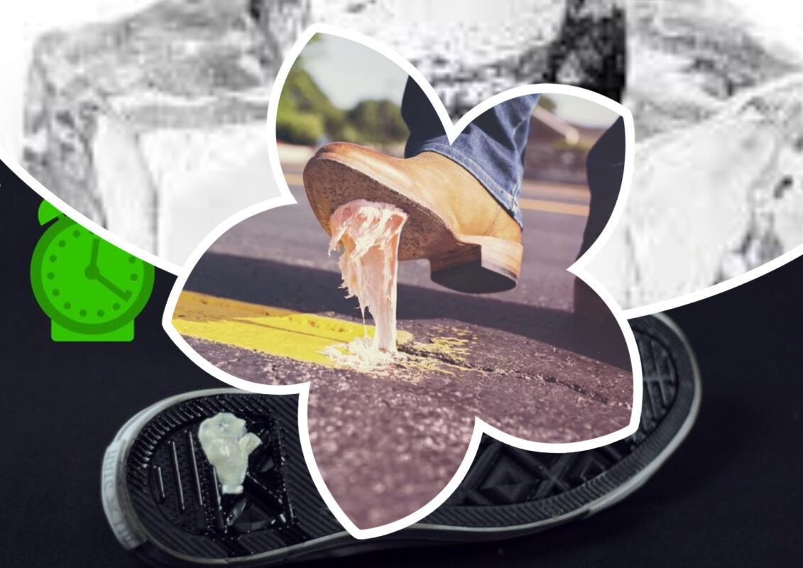 Як відчистити жуйку з підошви взуття