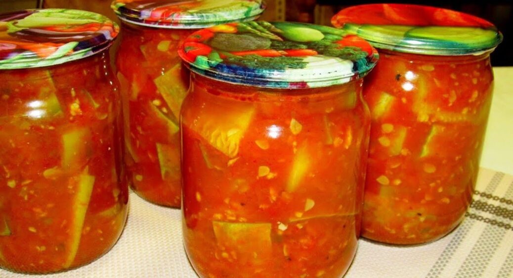 Аромат літа посеред зими 2025! Готуємо “Мисливський” салат з перців та помідорів у банках 