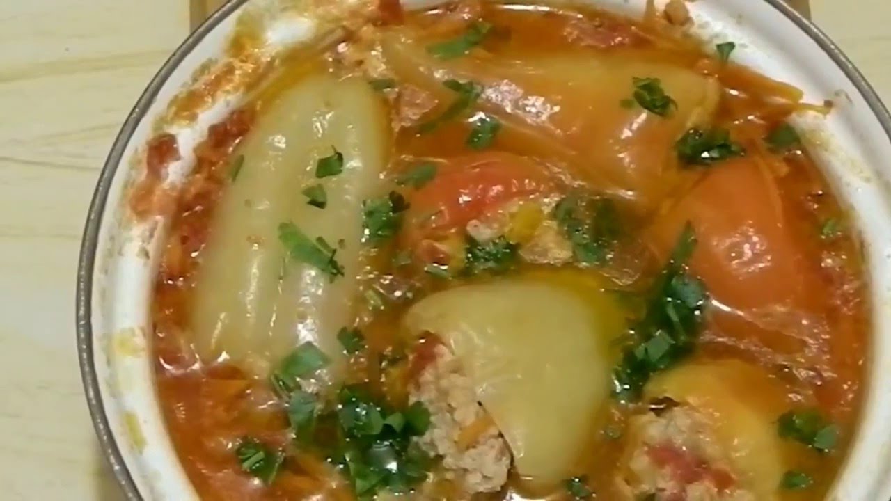 Рецепт фаршированого перцю із пшоном