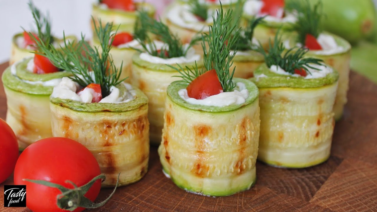 Рецепт кабачків з сирно-часниковою начинкою