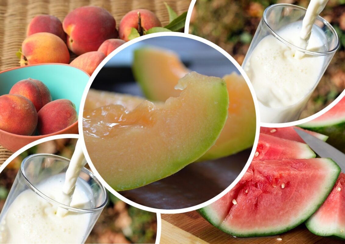 Кулінари розповіли, як зробити молочні коктейлі з кавуна, дині та персиків