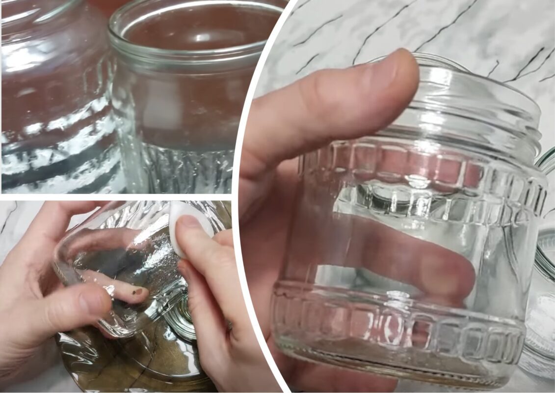 Господині розповіли, як легко і швидко відмити наклейки та клей на скляній банці