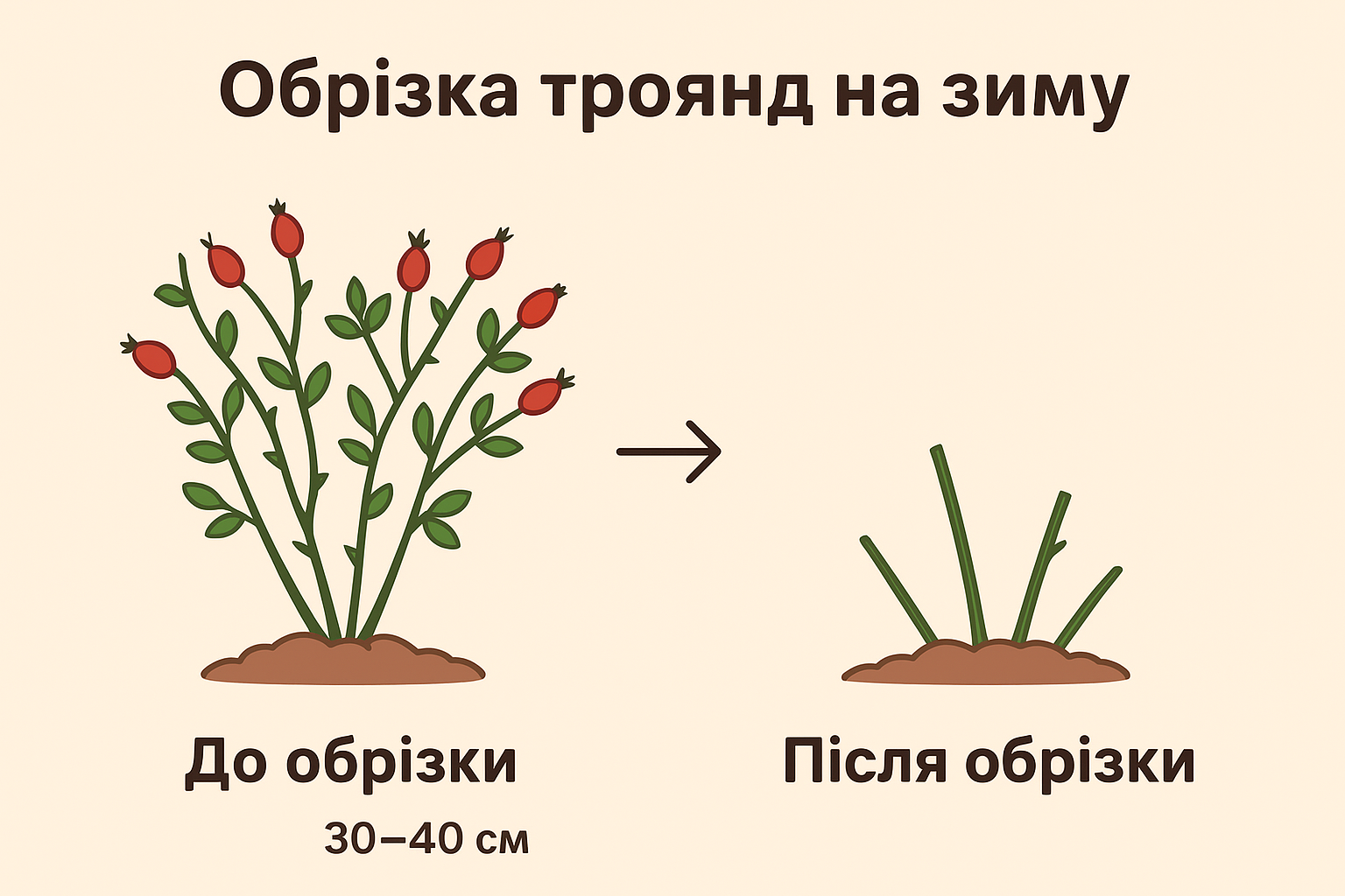 Садівники розповіли, як правильно обрізати троянди на зиму
