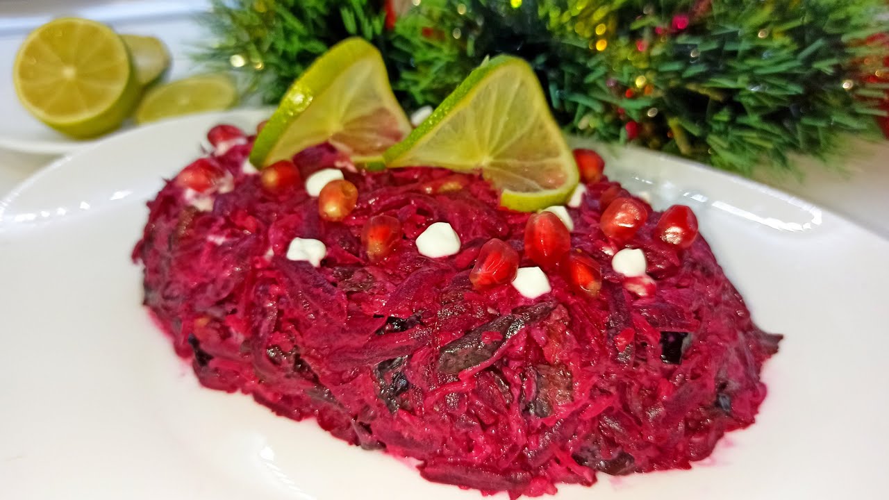 Рецепт салату з буряків та чорносливу