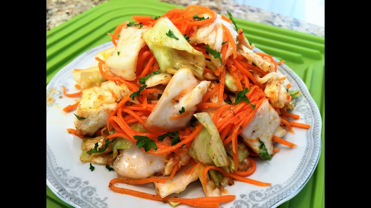 Смачні рецепти салатів з капусти на зиму