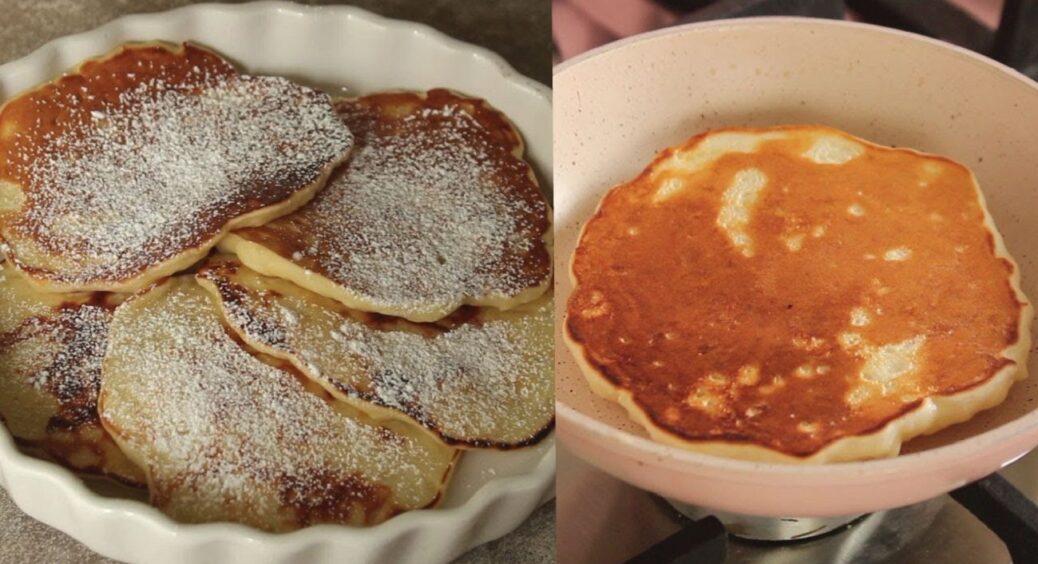 Ці оладки з яблуком — моя слабкість: їм таку “Шарлотку” на сніданок, обід та вечерю після 18:00 