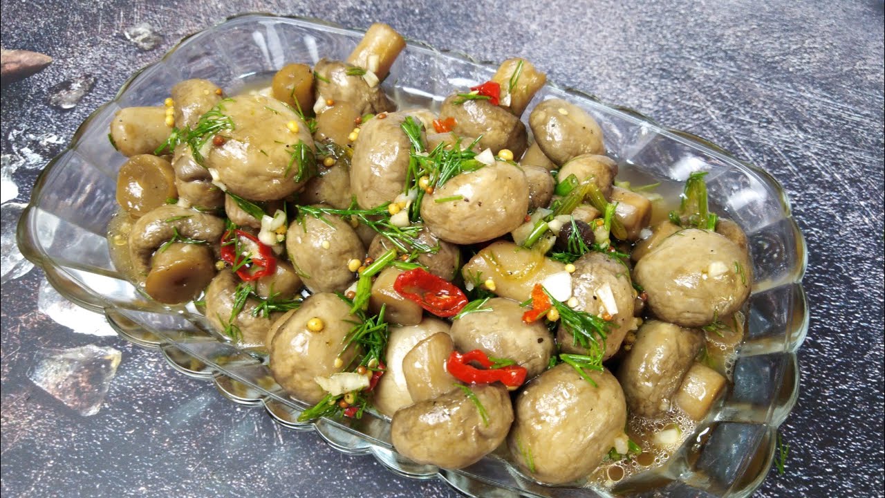 Рецепт маринованих печериць