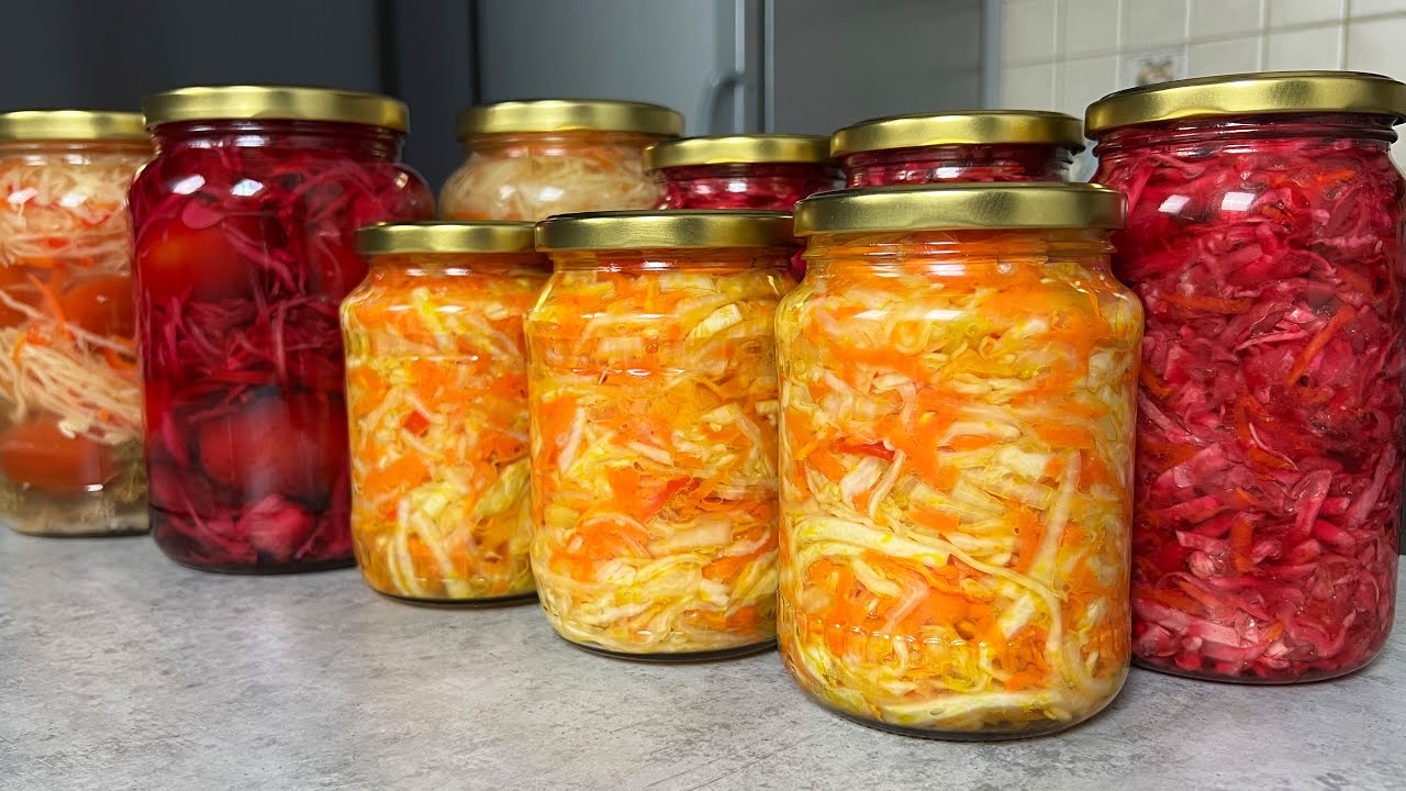 Рецепти простих салатів з капусти на зиму