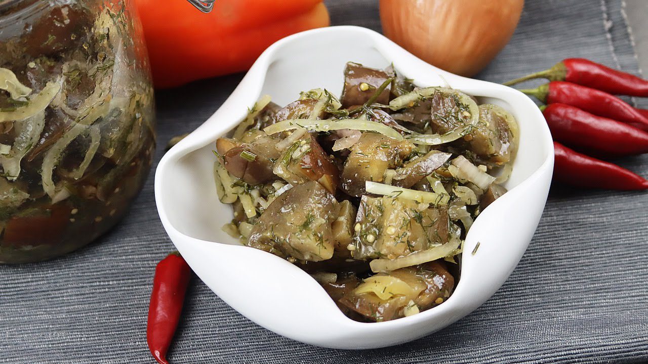 Рецепт маринованих баклажанів за 20 хвилин