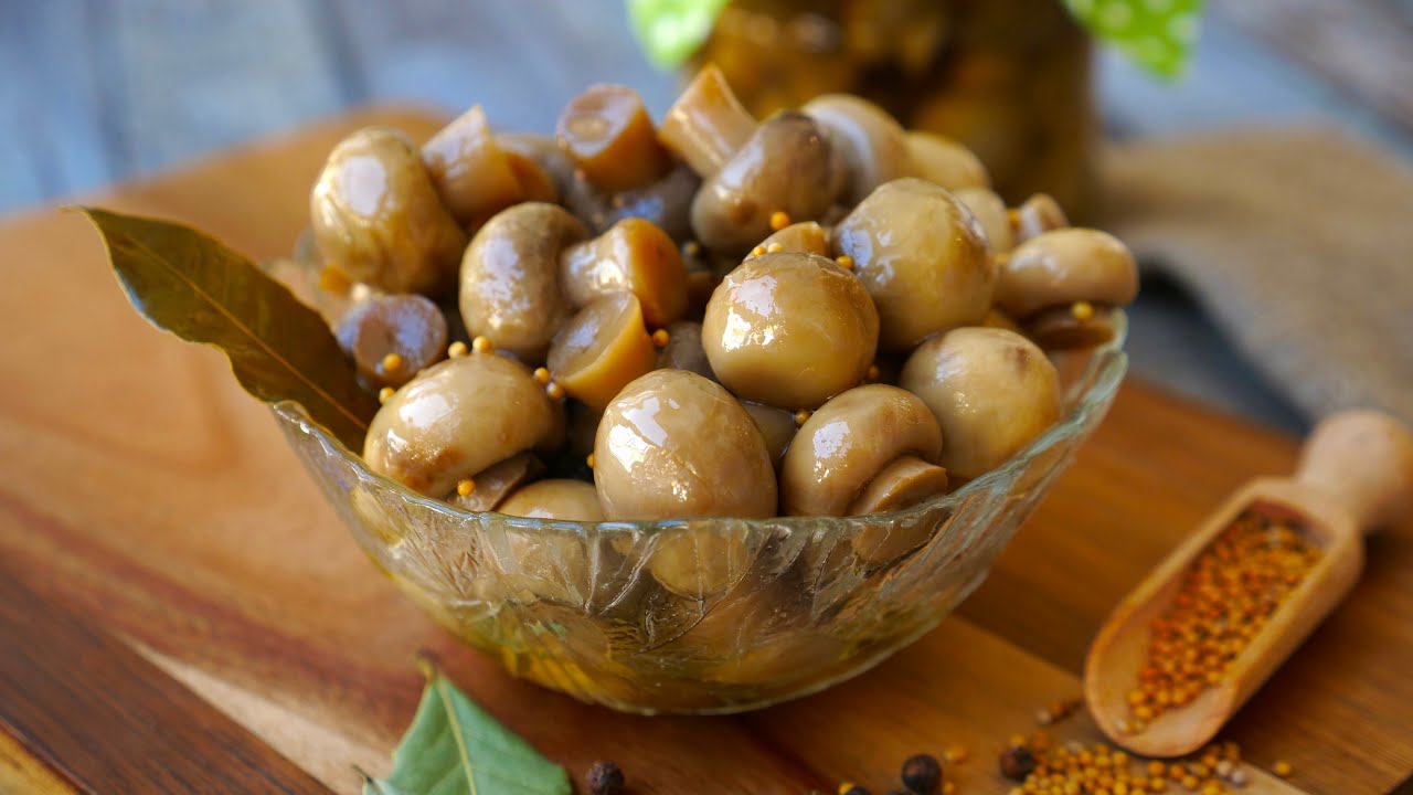 Рецепт маринованих печериць