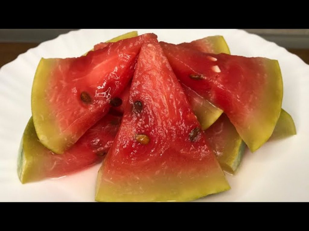 Рецепт консервованого кавуна на зиму 