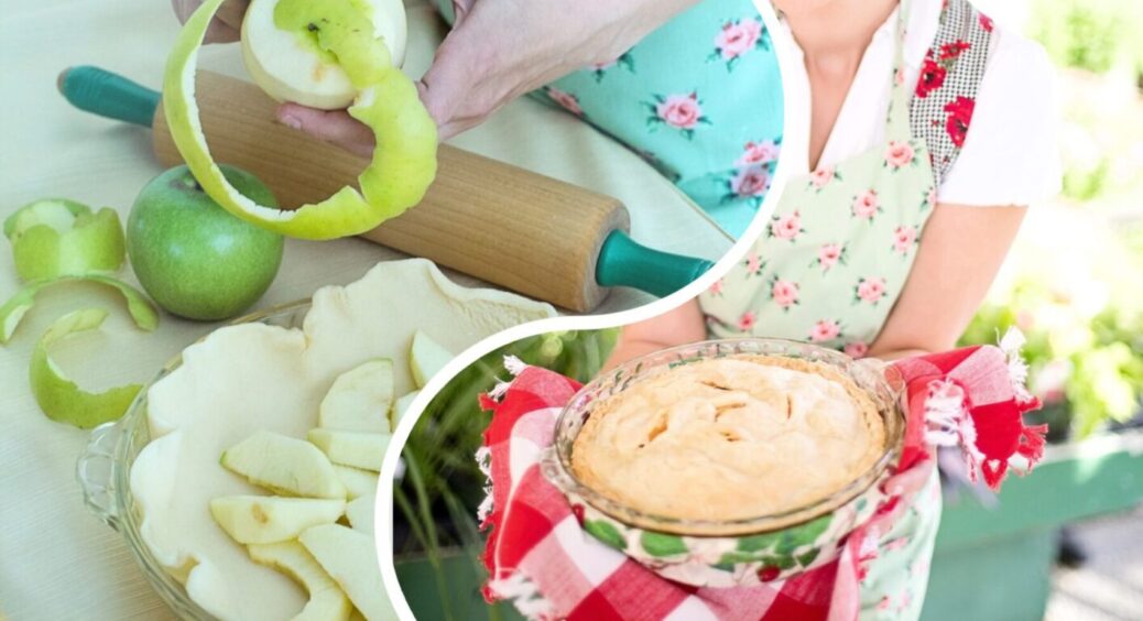 Шарлотка відпочиває! Ідеальний на вигляд і на смак яблучний пиріг “Чарівна осінь”: рецепт 