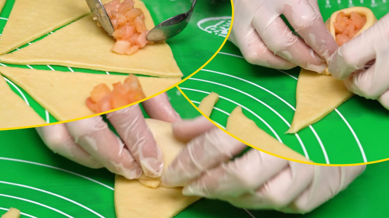 Покроковий рецепт пиріжків з ніжною яблучною начинкою