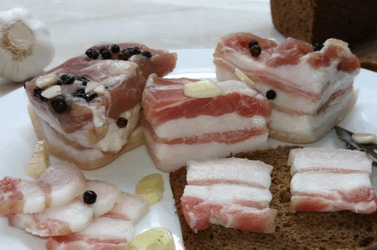 Рецепт маринованого сала
