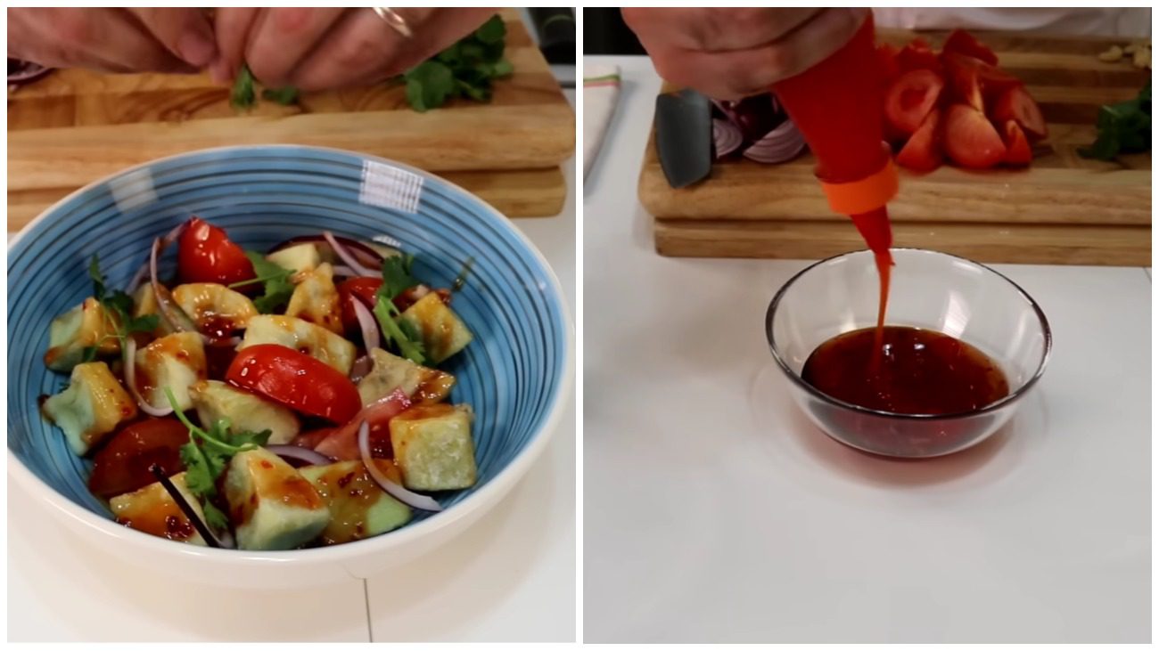 Рецепт салату з баклажану, який є в меню всіх ресторанів