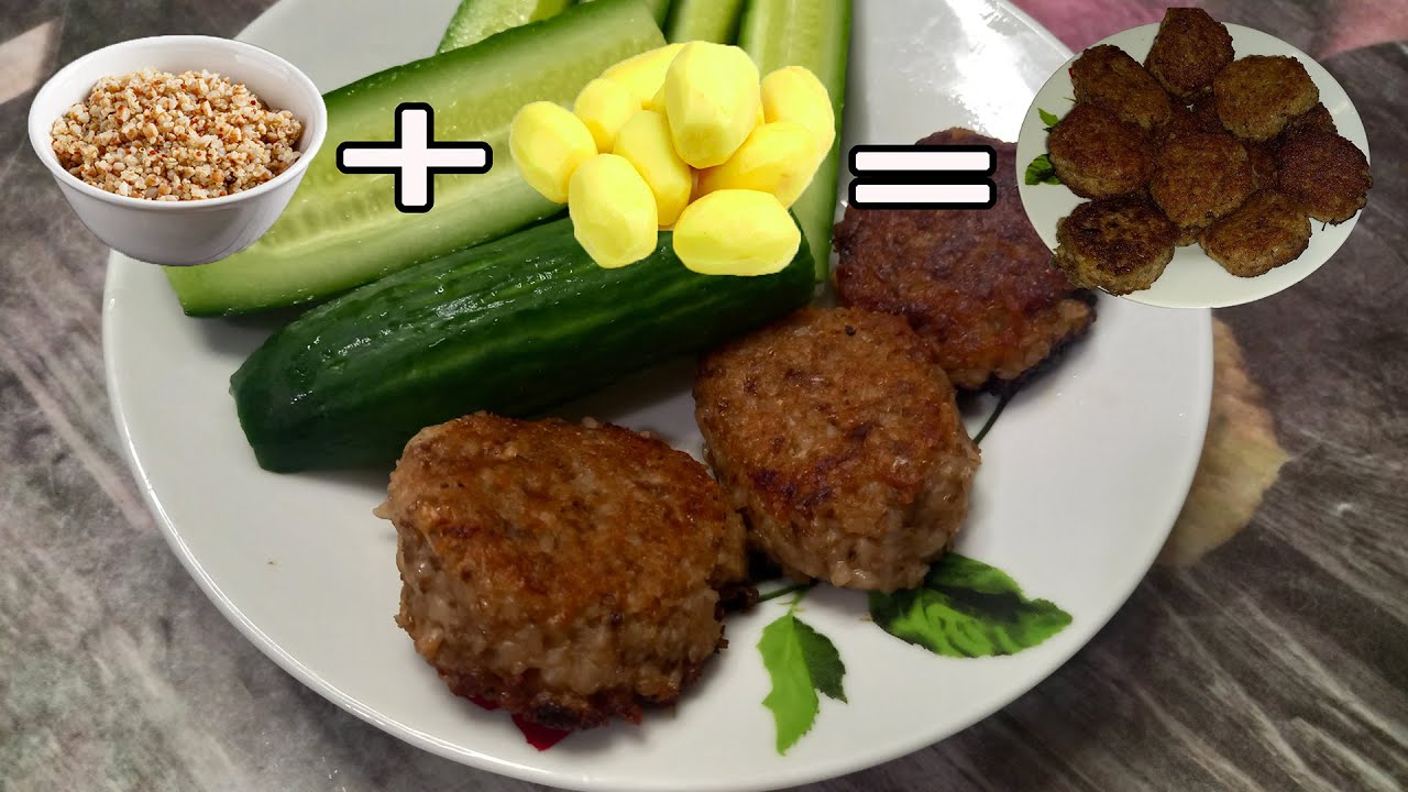 Рецепт гречаних котлет із картоплею