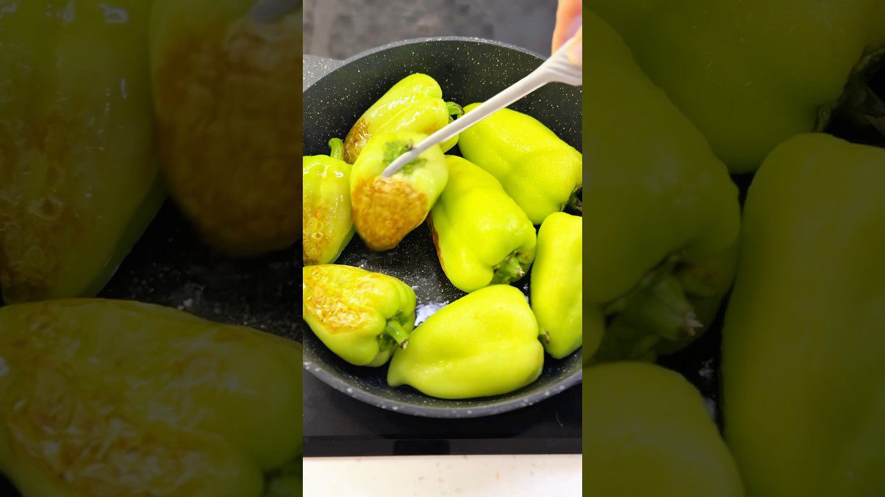 Рецепт смаженого болгарського перцю з часником 