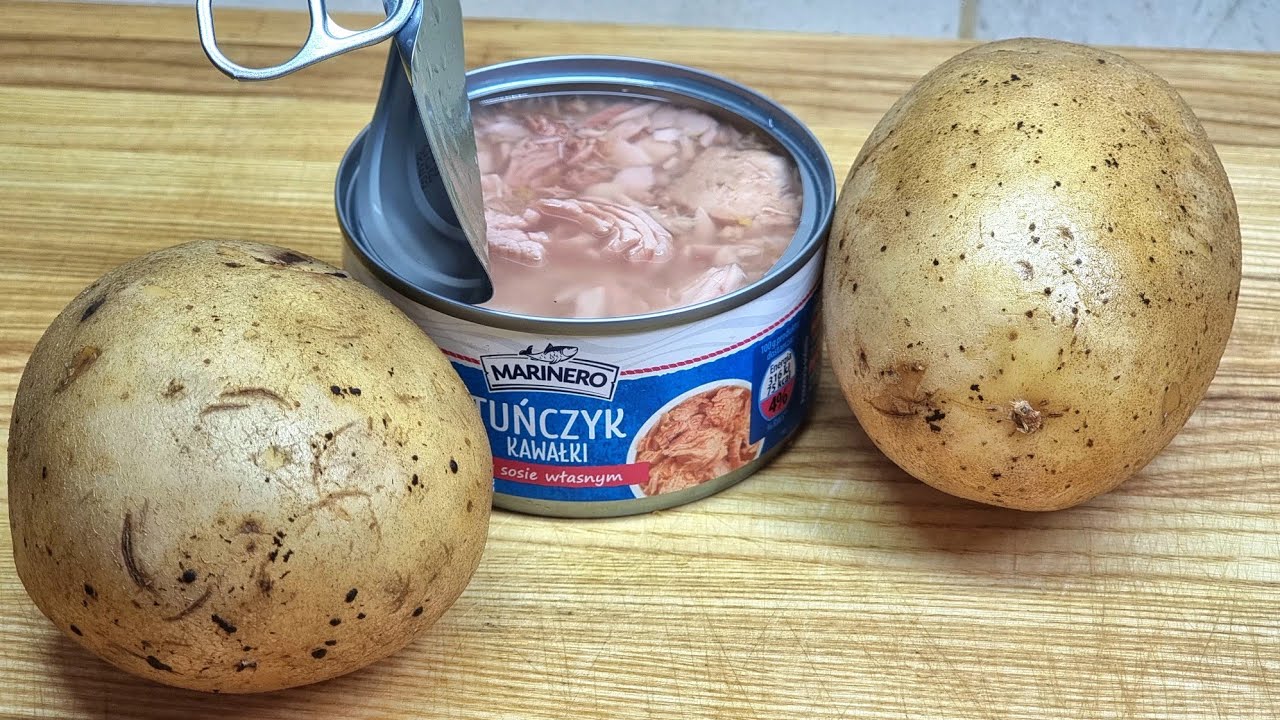 Рецепт картопляних шніцелів з начинкою із тунця