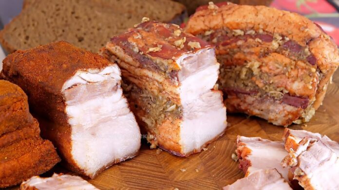 Рецепт дуже смачного копченого сала в лушпинні цибулі