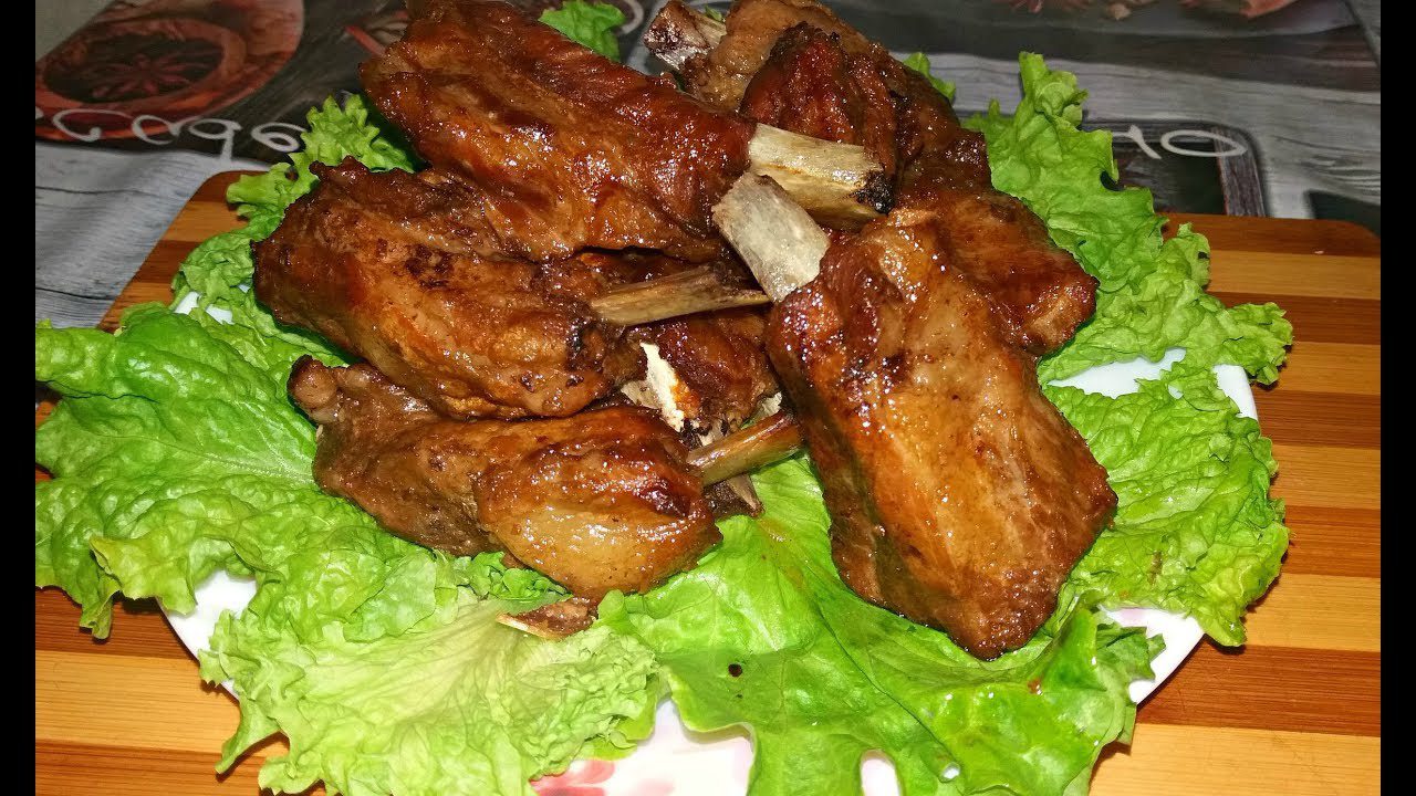 Рецепт свинячих реберець в маринаді