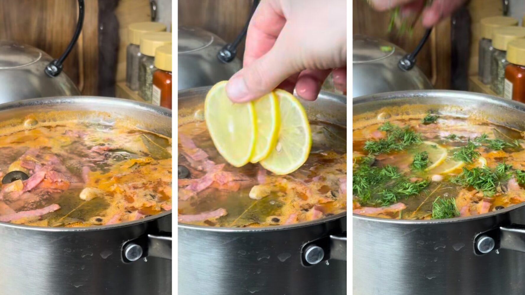 Кулінари поділилися рецептом ситної та наваристої солянки з різних видів м'яса