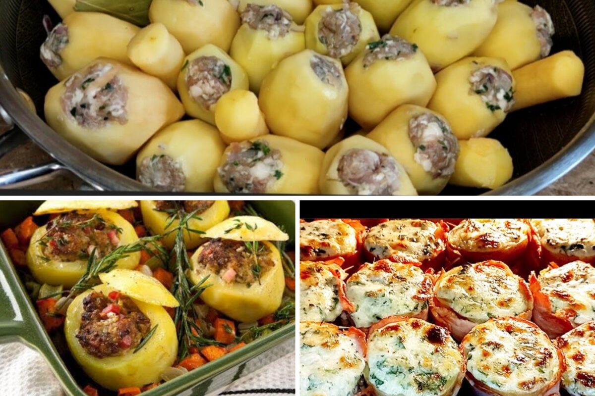 Рецепт фаршированої запеченої картоплі