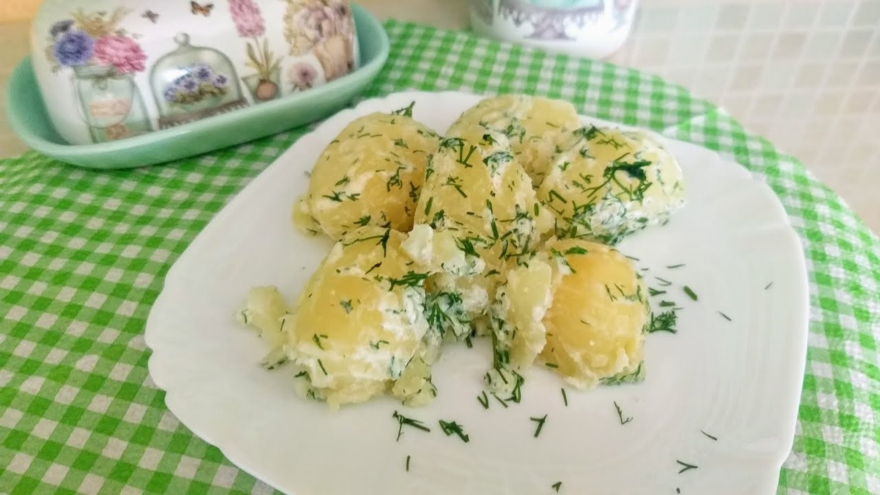 Рецепт картоплі з вершковим маслом та часником