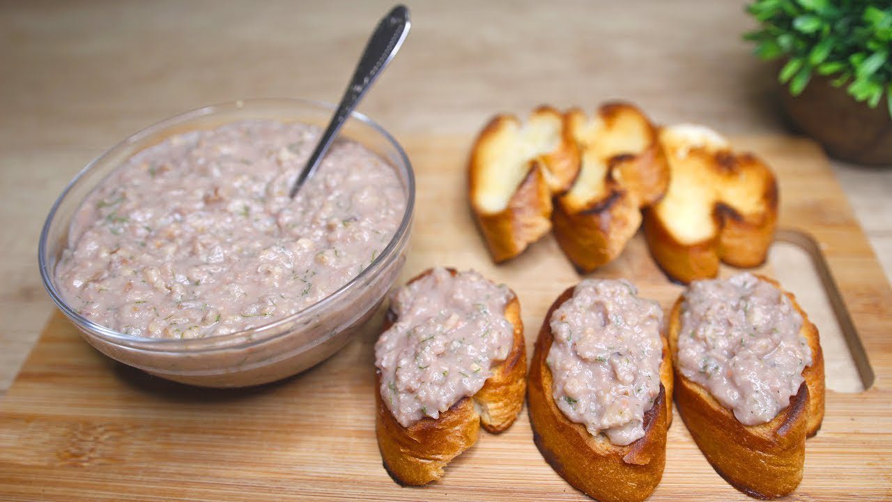 Рецепт паштету з квасолі і плавленого сирка