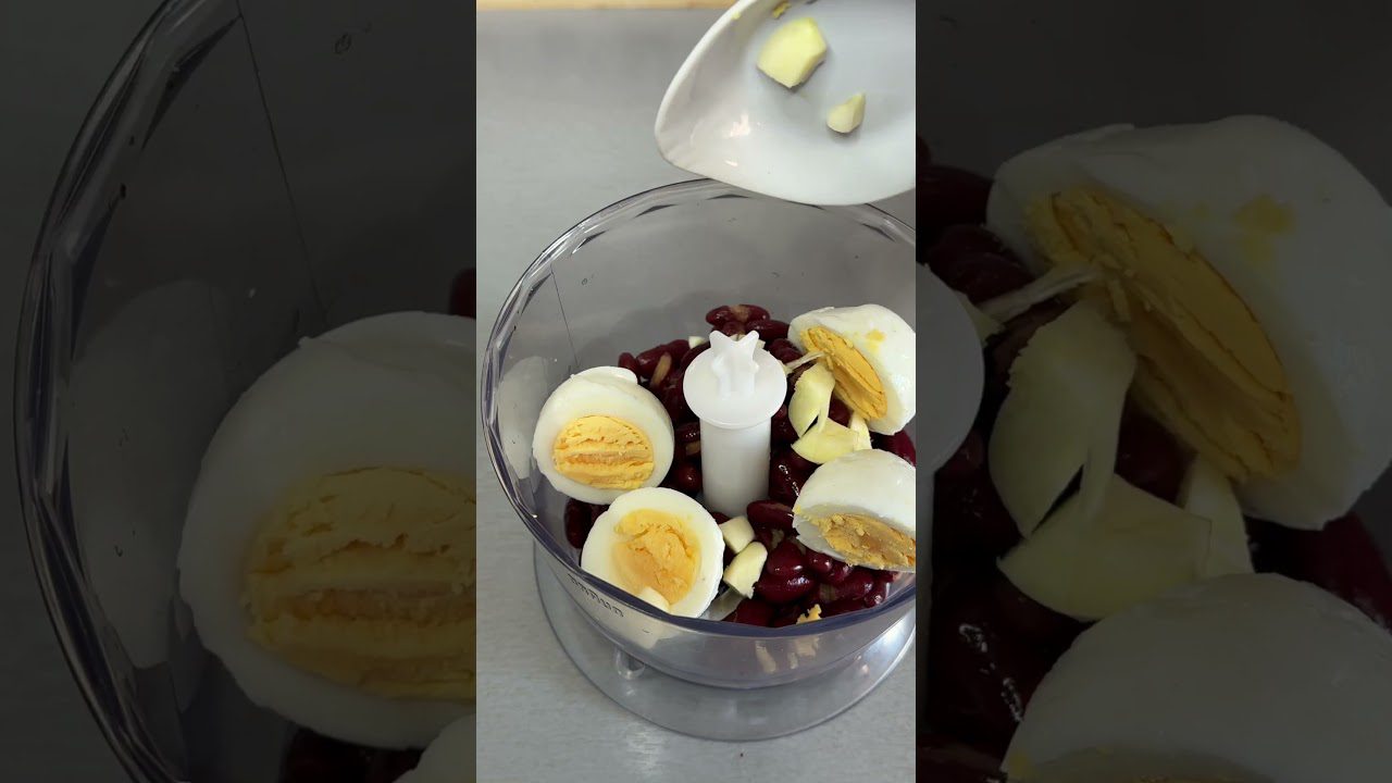 Рецепт паштету з квасолі і плавленого сирка