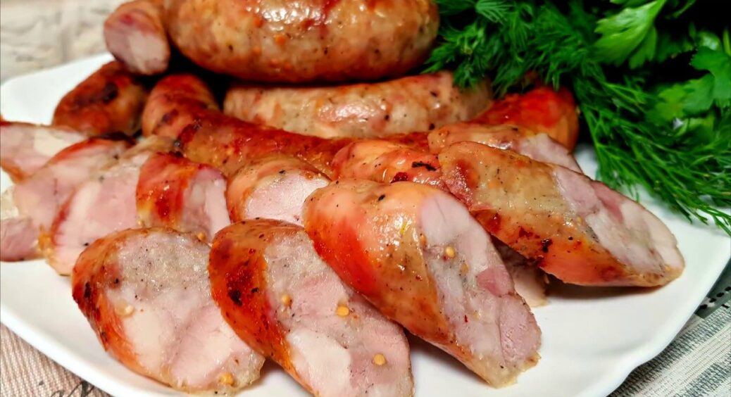 Моя вечеря на першу суботу січня 2026: домашня куряча ковбаса в духовці – соковита і пахне смачно 