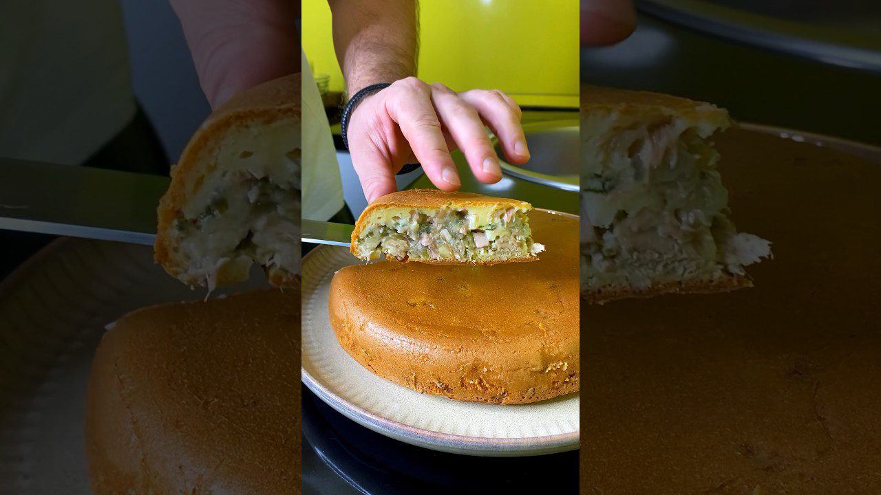 Рецепт заливного пирога з картопляною начинкою 